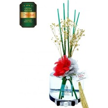 Aşk-ı Sermest Toptan Meczub Çiçek Serisi Amber Kokulu 3 x 200 ml Silindir Şişe Bambu Çubuklu Ortam Kokusu Reed Diffuser Oda Kokusu