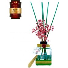 Aşk-ı Sermest Ölümsüz Aşk Çiçek Serisi Leylak Kokulu 3 x 120 ml küp Şişe Bambu Çubuklu Ortam Kokusu