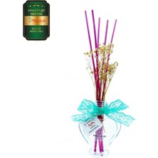 Aşk-ı Sermest Toptan Meczub Fantazi Serisi Sakız Kokulu 10 x 60 ml Kalp Şişe Bambu Çubuklu Ortam Kokusu Reed Diffuser Oda Kokusu