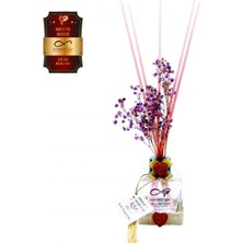 Aşk-ı Sermest Ölümsüz Aşk Meyve Serisi Çilek Kokulu 3 x 60 ml küp Şişe Bambu Çubuklu Ortam Kokusu