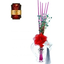 Aşk-ı Sermest Toptan Ölümsüz Aşk Fantazi Serisi Sakız Kokulu 10 x 60 ml Kalp Şişe Bambu Çubuklu Ortam Kokusu Reed Diffuser Oda Kokusu