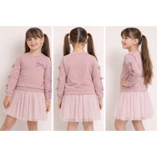 Kız Çocuk Tütülü Etekli 2 Li Takım