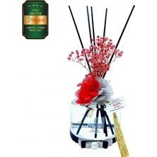 Aşk-ı Sermest Toptan Meczub Aşk Serisi Aşk'ın Ateşi Kokulu 5 x 200 ml Silindir Şişe Bambu Çubuklu Ortam Kokusu Reed Diffuser Oda Kokusu