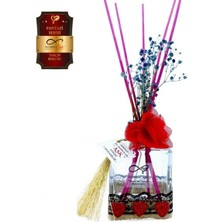 Aşk-ı Sermest Toptan Ölümsüz Aşk Fantazi Serisi Tarçın Kokulu 10 x 200 ml küp Şişe Bambu Çubuklu Ortam Kokusu Reed Diffuser Oda Kokusu
