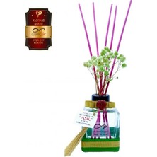 Aşk-ı Sermest Toptan Ölümsüz Aşk Fantazi Serisi Yeşil Çay Kokulu 3 x 120 ml küp Şişe Bambu Çubuklu Ortam Kokusu Reed Diffuser Oda Kokusu