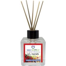 Aşk-ı Sermest Toptan Rochass Çiçek Aromalı Bambu Çubuklu Oda Kokusu Reed Diffuser Ortam Kokusu Parfüm,  Küp Şişe,  200 mL, 5 Adet