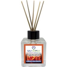 Aşk-ı Sermest Toptan Aşk'ın Ateşi Çiçek Aromalı Bambu Çubuklu Oda Kokusu Reed Diffuser Ortam Kokusu Parfüm,  Küp Şişe,  200 mL, 5 Adet