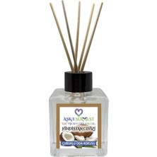 Aşk-ı Sermest Toptan Vanilya&Amber Aromalı Bambu Çubuklu Oda Kokusu Reed Diffuser Ortam Kokusu Parfüm,  Küp Şişe, 60 mL, 5 Adet