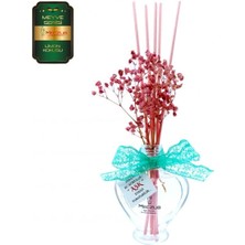 Aşk-ı Sermest Toptan Meczub Meyve Serisi Limon Kokulu 5 x 60 ml Kalp Şişe Bambu Çubuklu Ortam Kokusu Reed Diffuser Oda Kokusu