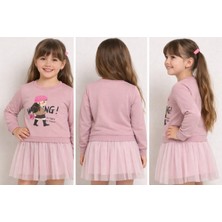 Kız Çocuk Tütülü Etekli 2 Li Takım