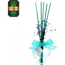 Aşk-ı Sermest Meczub Çiçek Serisi Leylak Kokulu 5 x 60 ml Kalp Şişe Bambu Çubuklu Ortam Kokusu