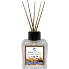 Aşk-ı Sermest Toptan Çikolata&Coconut Aromalı Bambu Çubuklu Oda Kokusu Reed Diffuser Ortam Kokusu Parfüm,  Küp Şişe, 60 mL, 5 Adet