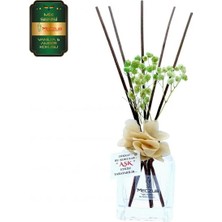 Aşk-ı Sermest Meczub Mix Serisi Vanilya & Amber Kokulu 3 x 120 ml küp Şişe Bambu Çubuklu Ortam Kokusu