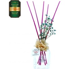 Aşk-ı Sermest Meczub Fantazi Serisi Okyanus Esintisi Kokulu 3 x 120 ml Köşeli Şişe Bambu Çubuklu Ortam Kokusu