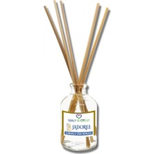 Aşk-ı Sermest Toptan Jaddoree Çiçek Aromalı Bambu Çubuklu Oda Kokusu Reed Diffuser Ortam Kokusu Parfüm, Oval Şişe, 100 mL, 3 Adet