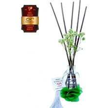 Aşk-ı Sermest Toptan Ölümsüz Aşk Mix Serisi Vanilya & Amber Kokulu 10 x 50 ml Oval Şişe Bambu Çubuklu Ortam Kokusu Reed Diffuser Oda Kokusu