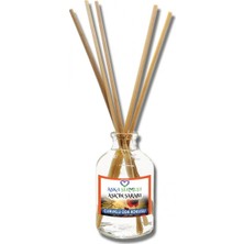 Aşk-ı Sermest Toptan Aşkın Şarabı Çiçek Aromalı Bambu Çubuklu Oda Kokusu Reed Diffuser Ortam Kokusu Parfüm, Oval Şişe, 100 mL, 3 Adet