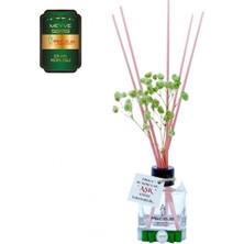 Aşk-ı Sermest Toptan Meczub Meyve Serisi Çilek Kokulu 5 x 60 ml küp Şişe Bambu Çubuklu Ortam Kokusu Reed Diffuser Oda Kokusu