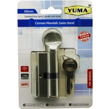 Go İthalat CERMAN MANDALLI SATEN BAREL KİLİT  68MM  YM-B68MS