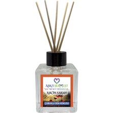 Aşk-ı Sermest Toptan Aşk'ın Şarabı Çiçek Aromalı Bambu Çubuklu Oda Kokusu Reed Diffuser Ortam Kokusu Parfüm,  Küp Şişe,  120 mL, 5 Ad