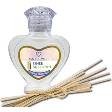 Aşk-ı Sermest Toptan Onee Millionn Çiçek Aromalı Bambu Çubuklu Oda Kokusu Reed Diffuser Ortam Kokusu Parfüm, Kalp Şişe, 60 mL, 5 Adet