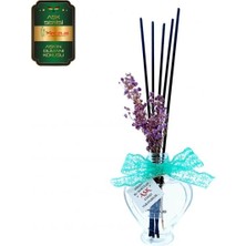 Aşk-ı Sermest Toptan Meczub Aşk Serisi Aşk'ın Dumanı Kokulu 5 x 60 ml Kalp Şişe Bambu Çubuklu Ortam Kokusu Reed Diffuser Oda Kokusu
