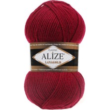 Alizelanagold 5ADET 390 Vişne Rengi El Örgü Ipliği