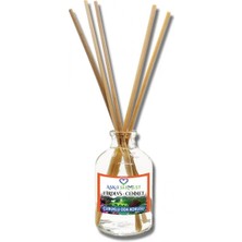 Aşk-ı Sermest Toptan Firdevs Cennet Çiçek Aromalı Bambu Çubuklu Oda Kokusu Reed Diffuser Ortam Kokusu Parfüm, Oval Şişe, 50 mL , 10 Ad