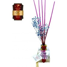 Aşk-ı Sermest Ölümsüz Aşk Fantazi Serisi Çikolata Kokulu 3 x 60 ml küp Şişe Bambu Çubuklu Ortam Kokusu