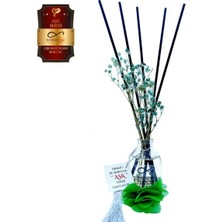 Aşk-ı Sermest Ölümsüz Aşk Aşk Serisi Aşk Bahçeleri Kokulu 5 x 50 ml Oval Şişe Bambu Çubuklu Ortam Kokusu