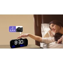 Zilvana Masaüstü Dijital Alarm Saat Çift Alarm, Termometre & Fm Radyo Özellikli