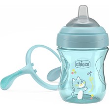 Chicco Yumuşak Uçlu Alıştırma Bardağı 4+ Ay 200 ml Erkek (3 Adet)