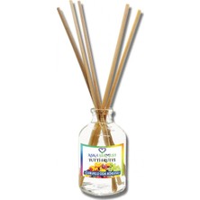 Aşk-ı Sermest Toptan Tutti Frutti Aromalı Bambu Çubuklu Oda Kokusu Reed Diffuser Ortam Kokusu Parfüm, Oval Şişe, 50 mL , 10 Adet