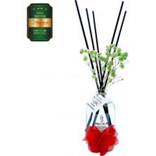 Aşk-ı Sermest Toptan Meczub Aşk Serisi Meczup Kokulu 5 x 100 ml Oval Şişe Bambu Çubuklu Ortam Kokusu Reed Diffuser Oda Kokusu