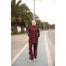 MİMİ LUXURY WEAR Kadın Tesettür Eşofman Takımı Fermuarlı & Alt Üst Takım 527