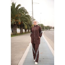 MİMİ LUXURY WEAR Kadın Tesettür Eşofman Takımı Fermuarlı & Alt Üst Takım 527