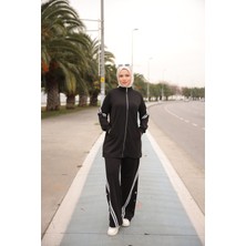 MİMİ LUXURY WEAR Kadın Tesettür Eşofman Takımı Fermuarlı & Alt Üst Takım 527