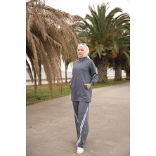 MİMİ LUXURY WEAR Kadın Tesettür Eşofman Takımı Fermuarlı & Alt Üst Takım 527