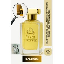 Nazen İstanbul African Leather | Agarwood - Bergamot - Paçuli- Safran | Deri ve Çekici Intense Edp Erkek Parfüm