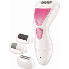 Bi Seyyar Şarjlı Epilasyon Cihazı Çok Başlıklı Ayak Bakımına Uygun Epilatör Aleti