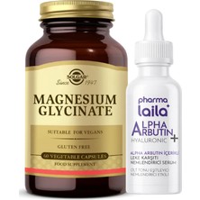 Solgar Magnesium Glycinate 60 Kapsül Pharma Laila Alpha Arbutin 30 ml Serum Hediyeli