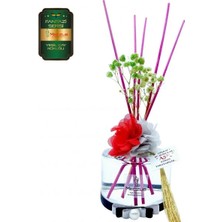 Aşk-ı Sermest Meczub Fantazi Serisi Yeşil Çay Kokulu 5 x 200 ml Silindir Şişe Bambu Çubuklu Ortam Kokusu