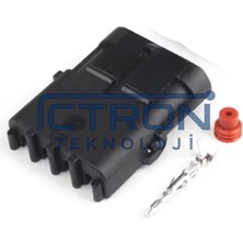 İTHAL Aptiv (Delphi) Konnektör - Dişi (4 Pin)