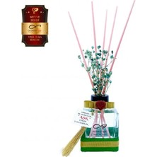 Aşk-ı Sermest Toptan Ölümsüz Aşk Meyve Serisi Yeşil Elma Kokulu 10 x 120 ml küp Şişe Bambu Çubuklu Ortam Kokusu Reed Diffuser Oda Kokusu