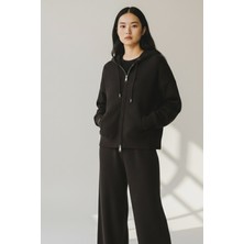 Esscouture Kadın Triko Kahverengi Alt Üst Ikili Takım