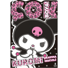 Doğan Çocuk Kuromi Çok Boya Çıkartmalı Dev Boyama Kitabı 220 x 330 mm Eğlenceli Tasarım