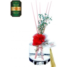 Aşk-ı Sermest Toptan Meczub Meyve Serisi Yeşil Elma Kokulu 3 x 200 ml Silindir Şişe Bambu Çubuklu Ortam Kokusu Reed Diffuser Oda Kokusu