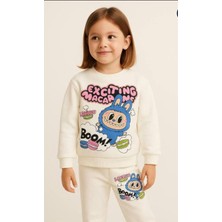 Labubu Desenli Kız Çocuk Eşofman Takımı