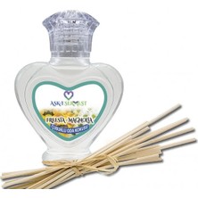 Aşk-ı Sermest Toptan Tutti Frutti Aromalı Bambu Çubuklu Oda Kokusu Reed Diffuser Ortam Kokusu Parfüm, Kalp Şişe, 60 mL, 10 Adet