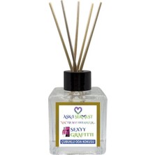 Aşk-ı Sermest Toptan Yeşil Elma&Tarçın Aromalı Bambu Çubuklu Oda Kokusu Reed Diffuser Ortam Kokusu Parfüm,  Küp Şişe,  120 mL, 10 Adet